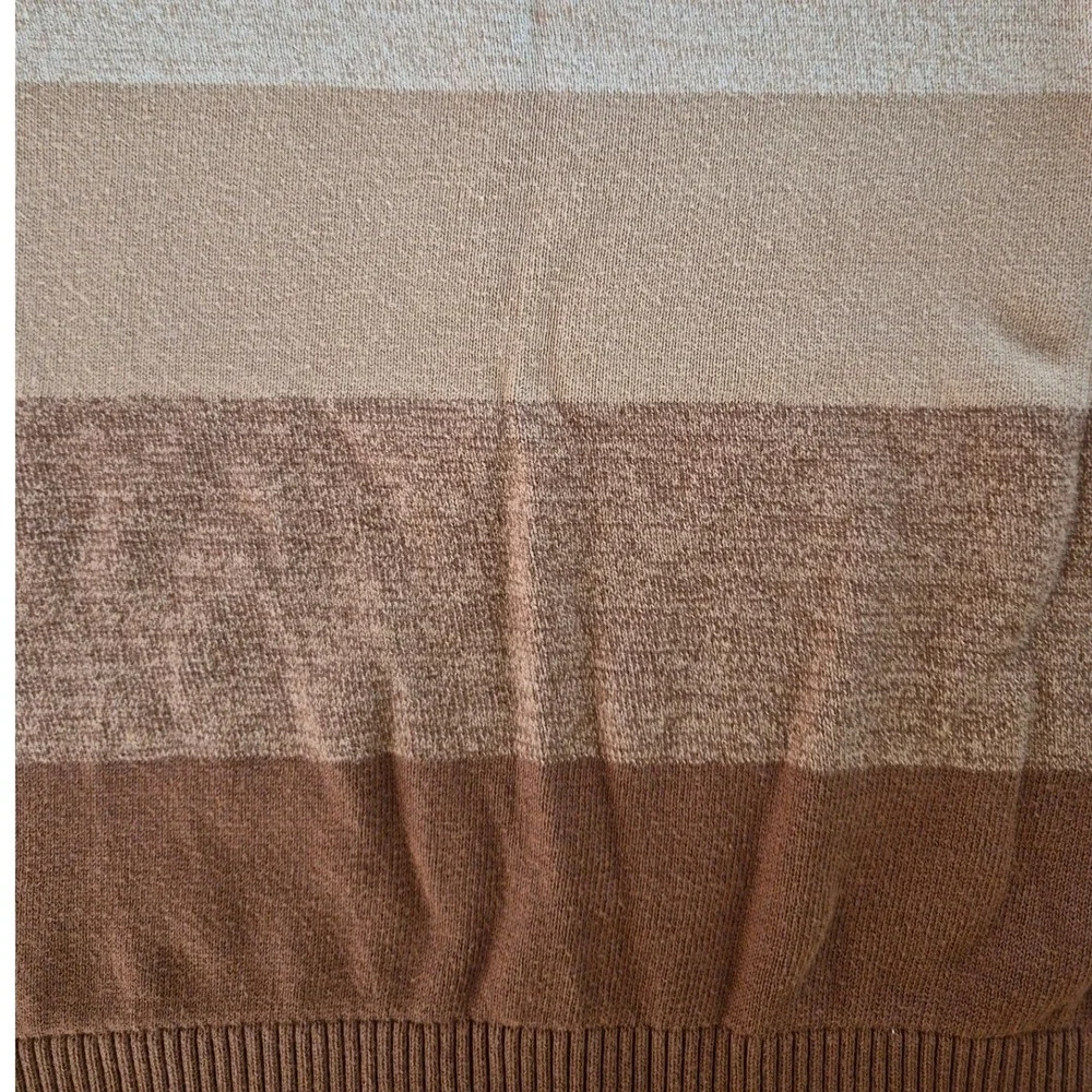 Childrens Place Boys Striped Crewneck Sweater Brown Tan Size 5/6
